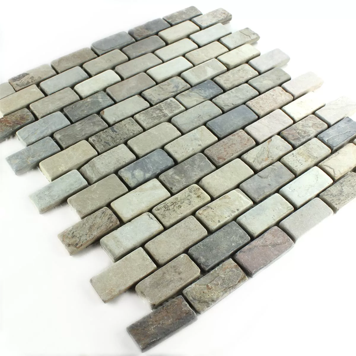 Mosaic Tiles Slate Brick Indian Autumn