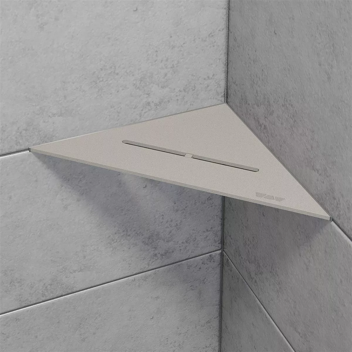 Doucheplank wandplank Schlüter driehoek 21x21cm Pure Dark Antraciet