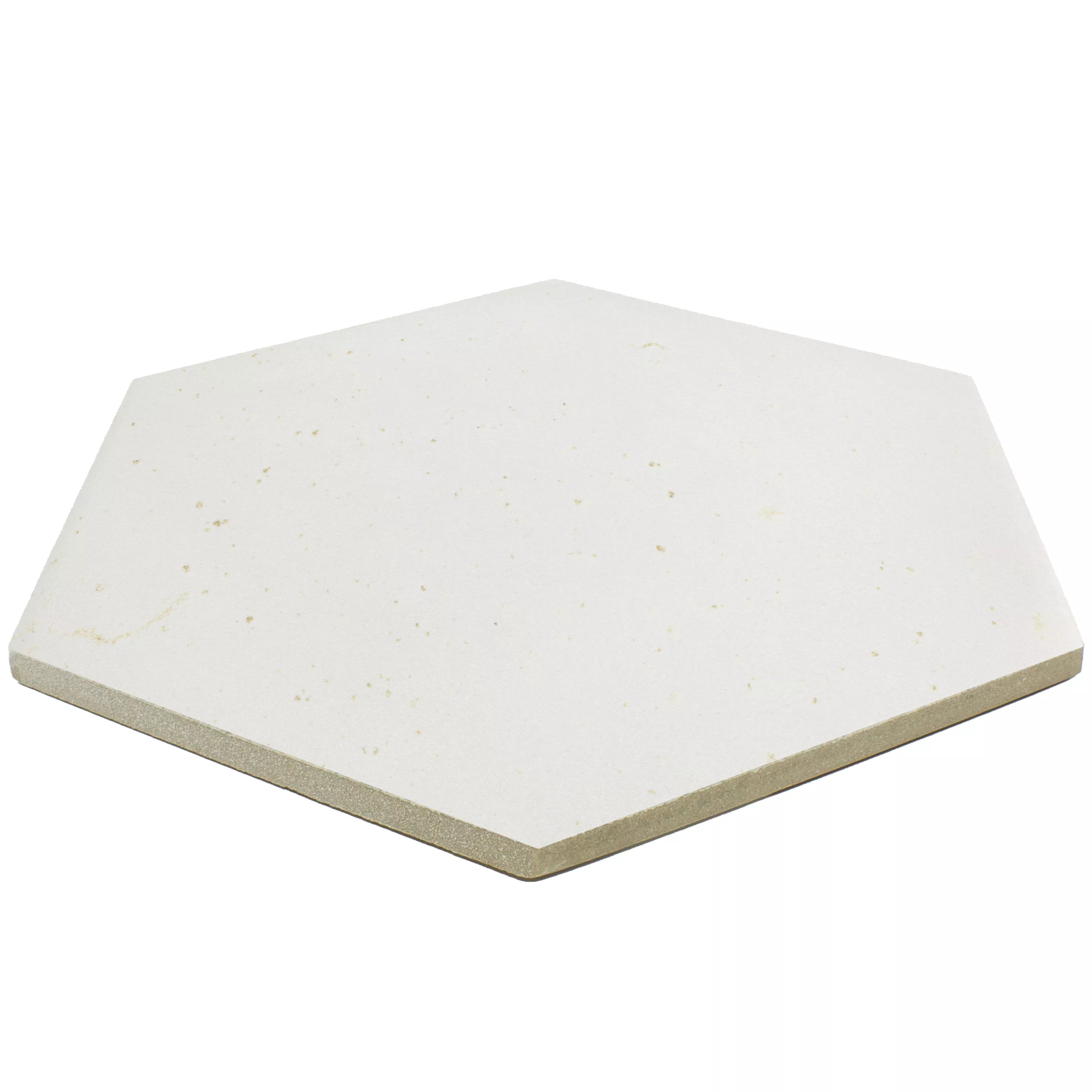 Floor Tiles Arosa Mat Hexagon Blanc 17,3x15cm