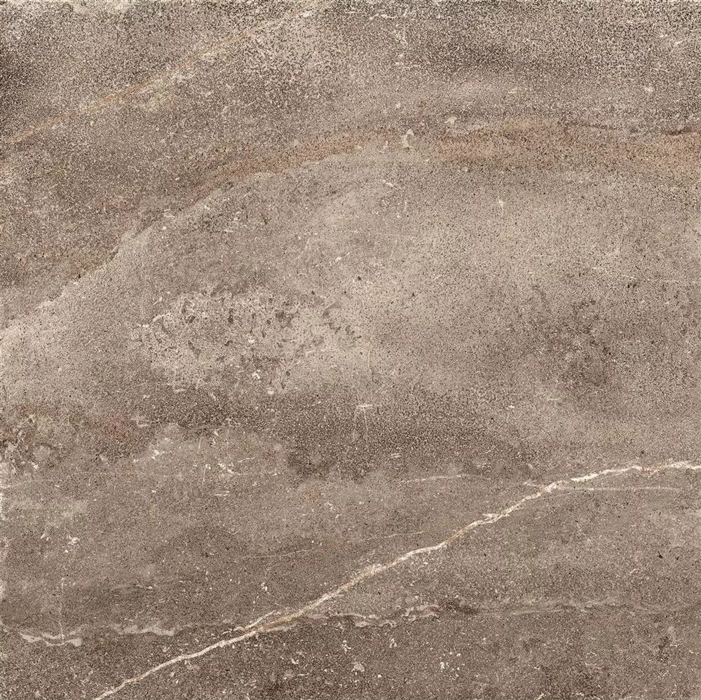 Podlahové Dlaždice Detmold Vzhled Přírodního Kamene 60x60cm Hnědá