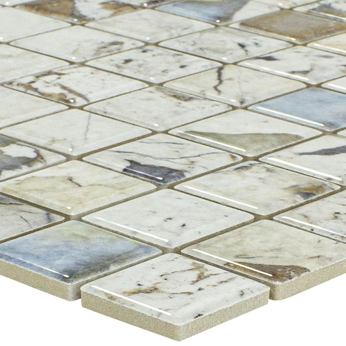 Céramique Mosaïque Carrelage Elysium Marbre Optique Beige 23