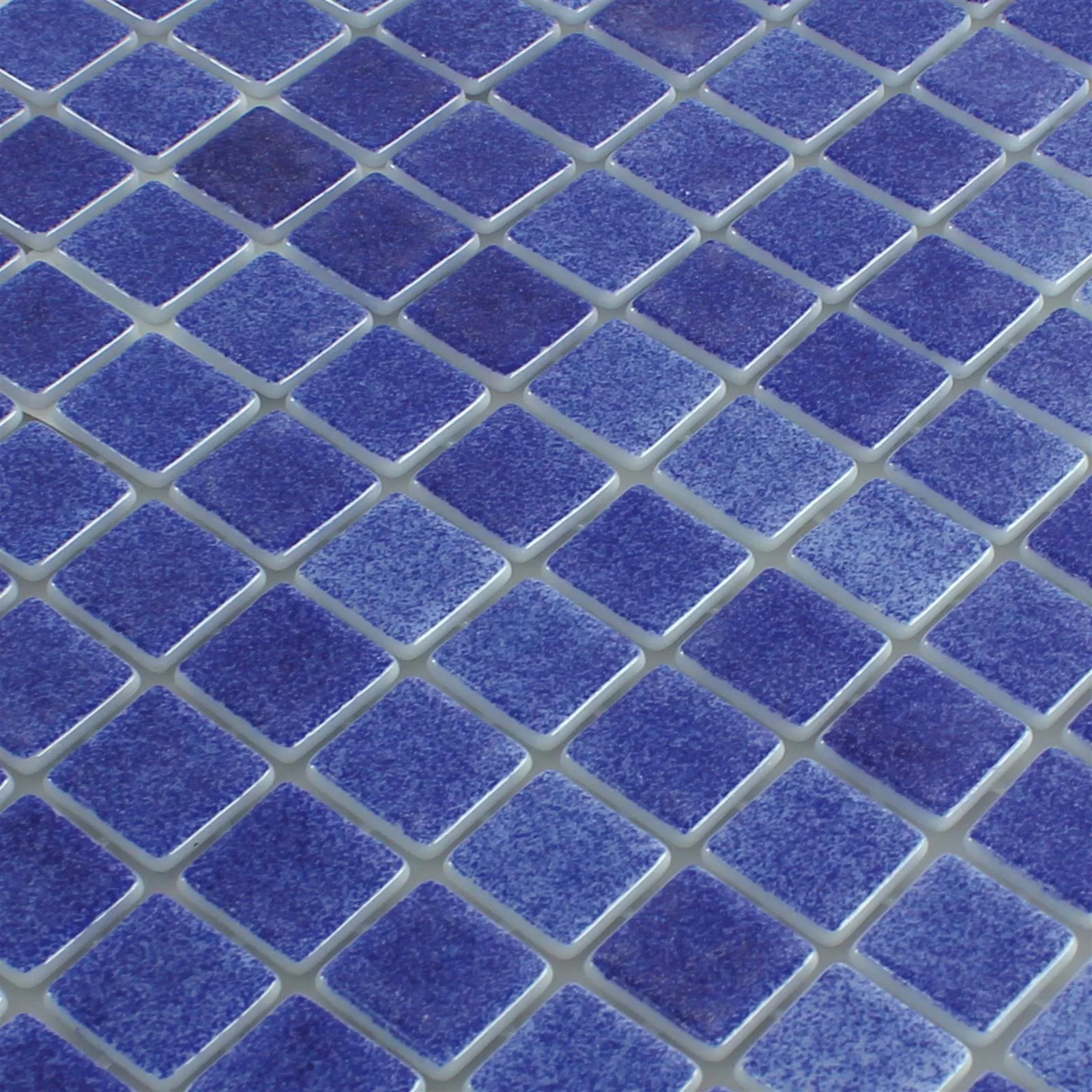 Vidro Piscina Pool Mosaico Lagune R11C Azul Escuro