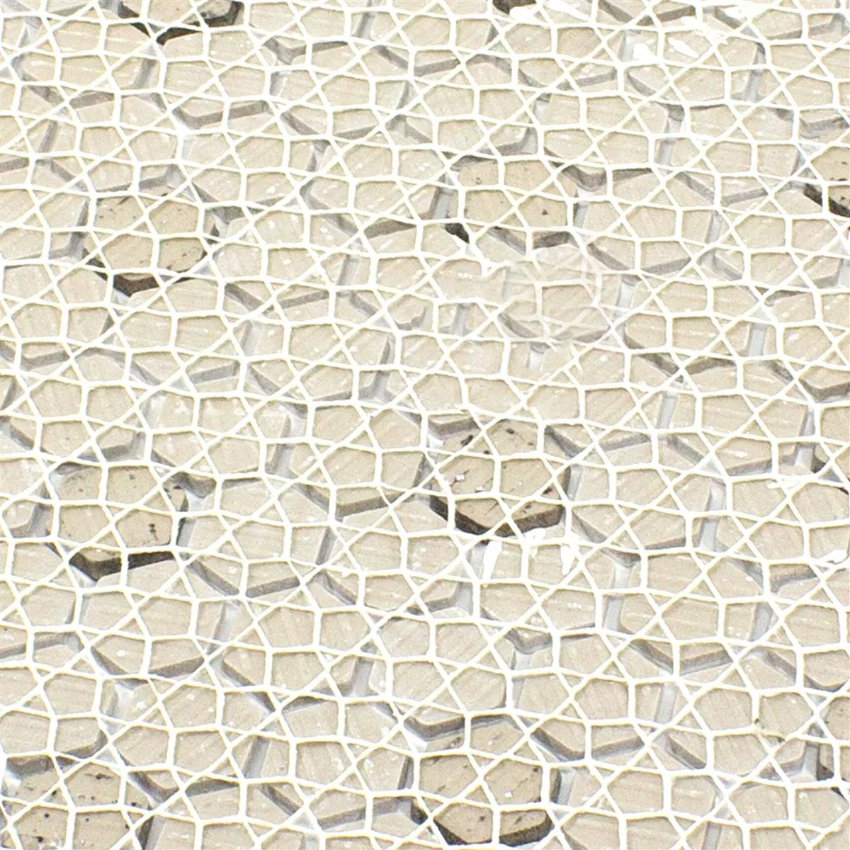 Keramik Mosaik Hexagon Chaplin Svart Vit