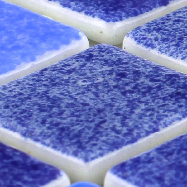 Mønster fra Glass Svømmebasseng Mosaikk  Blå Mix