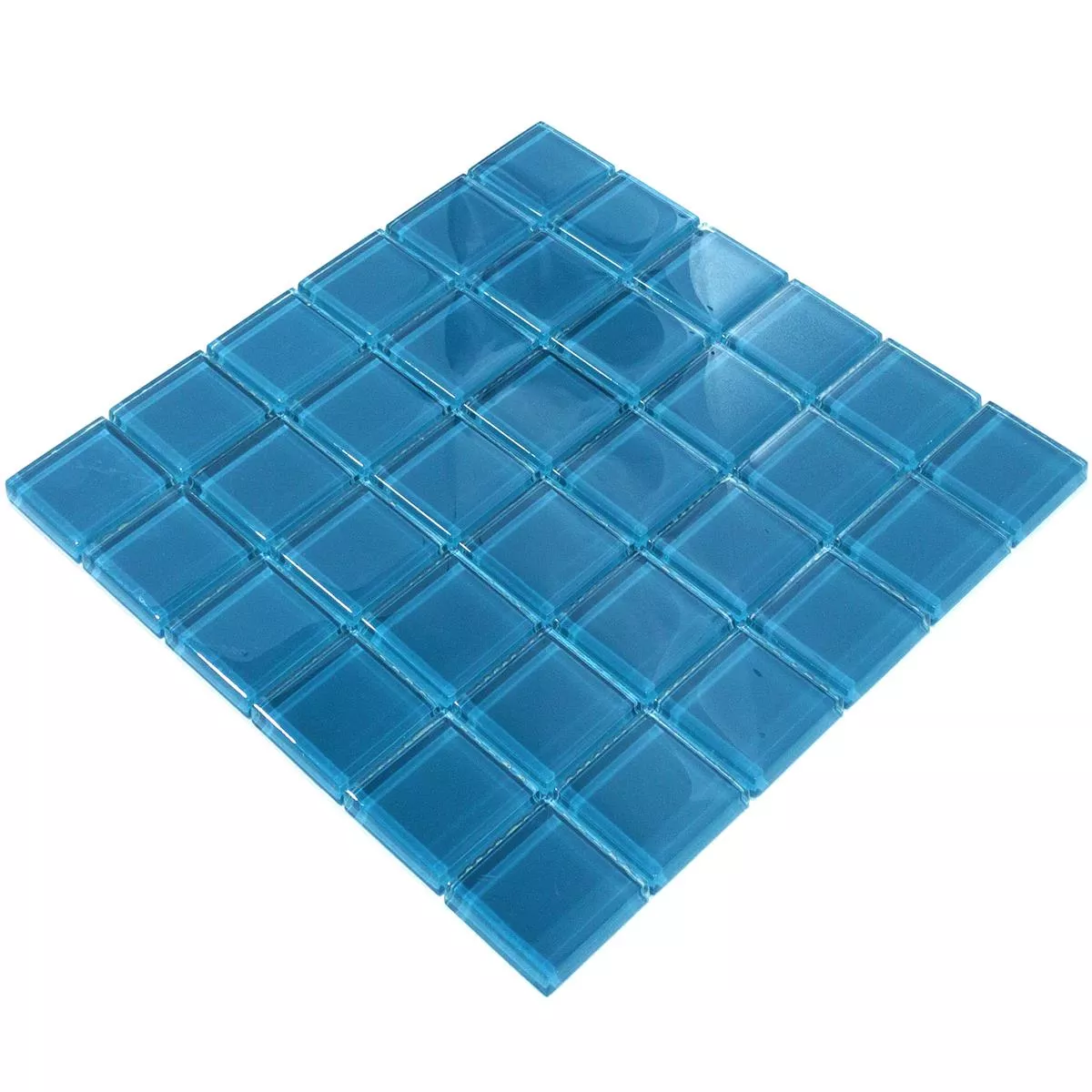 Sample Glass Mosaic Tiles Melmore Blue