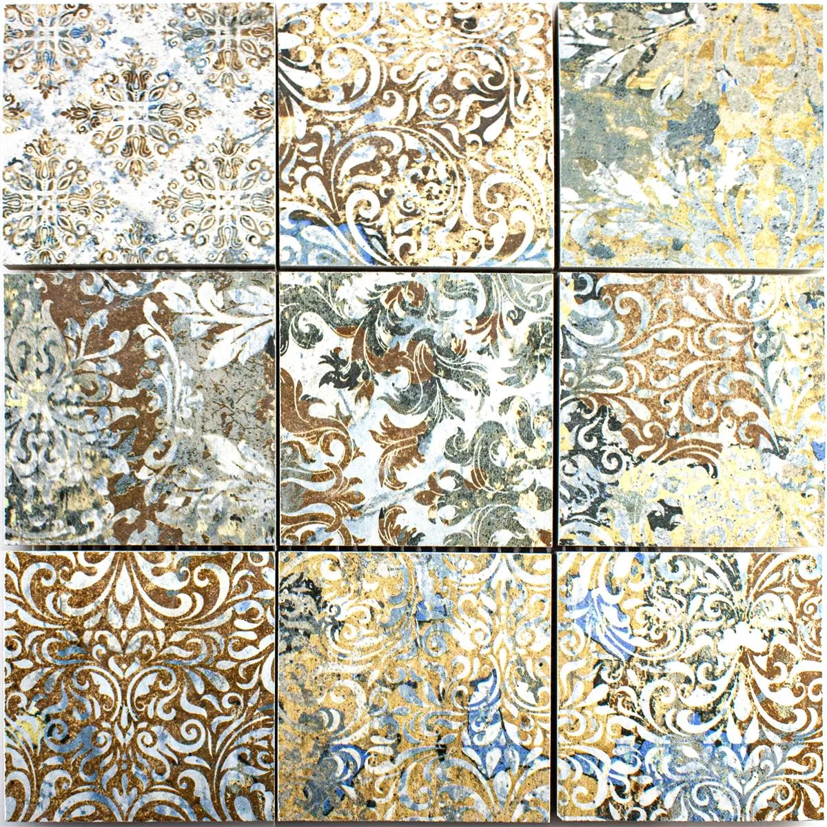 Mozaika Ceramiczna Płytki Patchwork Kolorowy 95x95mm