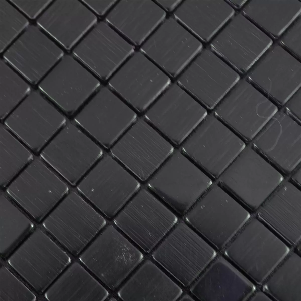 Sample Metal Mosaic Tiles Wygon Self Adhesive Black 