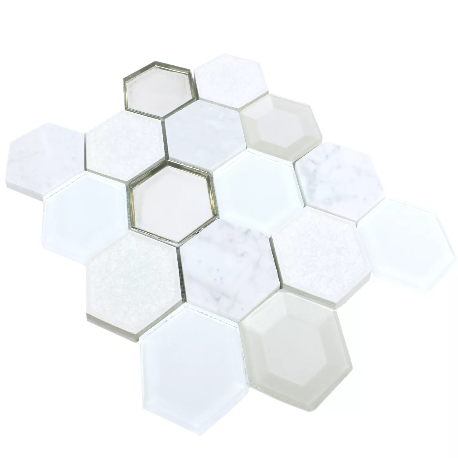 Πρότυπο από Ψηφιδωτά Πλακάκια Concrete Ποτήρι Φυσική Πέτρα 3D Ασπρο