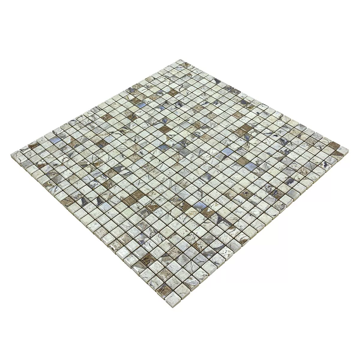 Ceramica Mosaico Piastrelle Elysium Marmo Ottica Beige 12