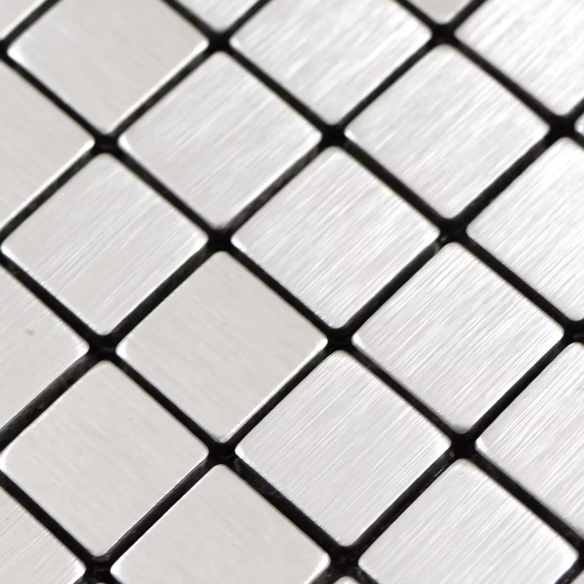 Sample Metal Mosaic Tiles Wygon Self Adhesive Silver 