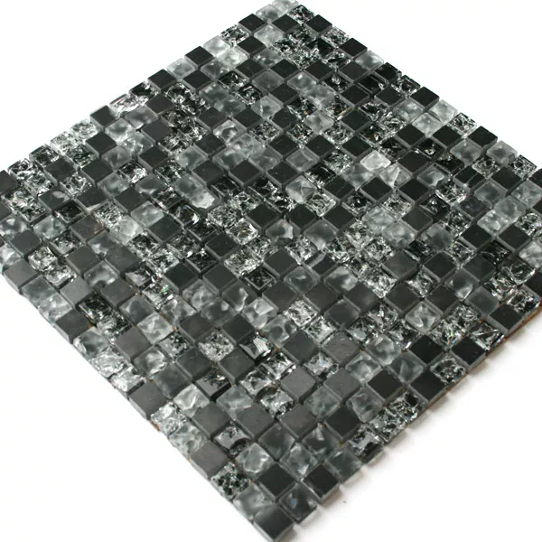 Muster von Mosaikfliesen Glas Marmor Naturstein Crushed Ice