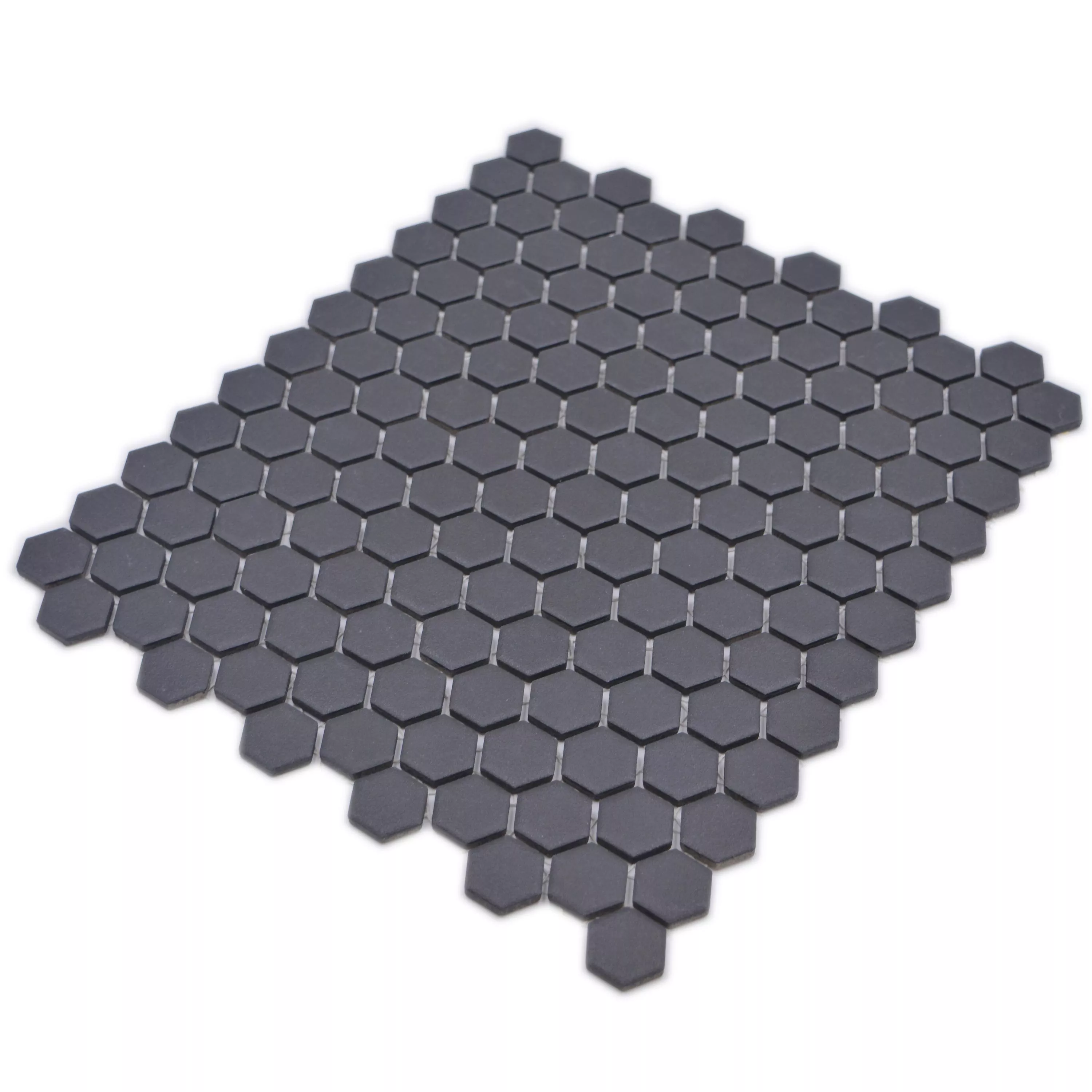 Mozaic Ceramic Bismarck R10B Hexagon Negru H23