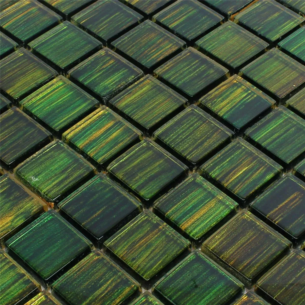 Mosaico De Vidro Azulejos Tradition Verde Escuro