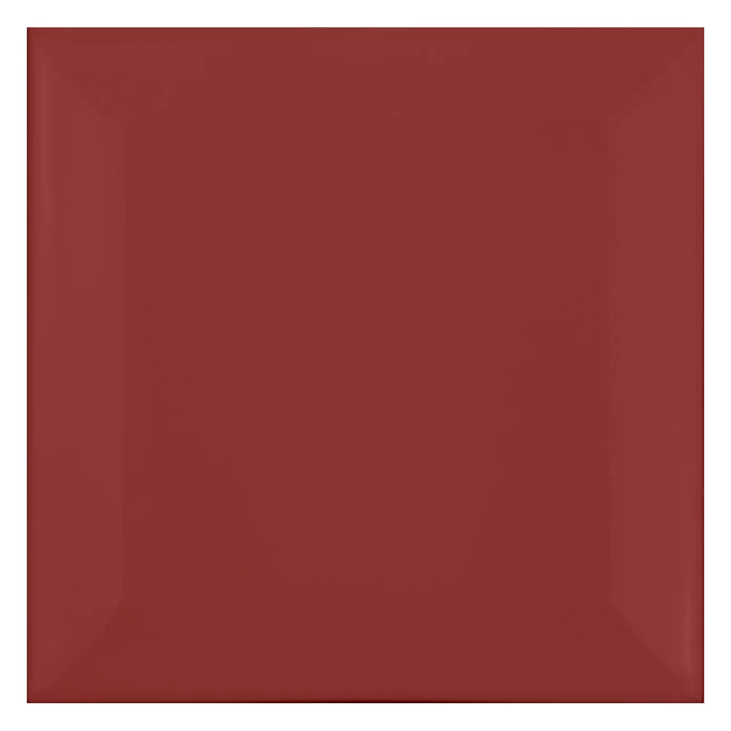 Metro tegel Rood Mat 10x10 cm Met Facet Catarina Burdeos