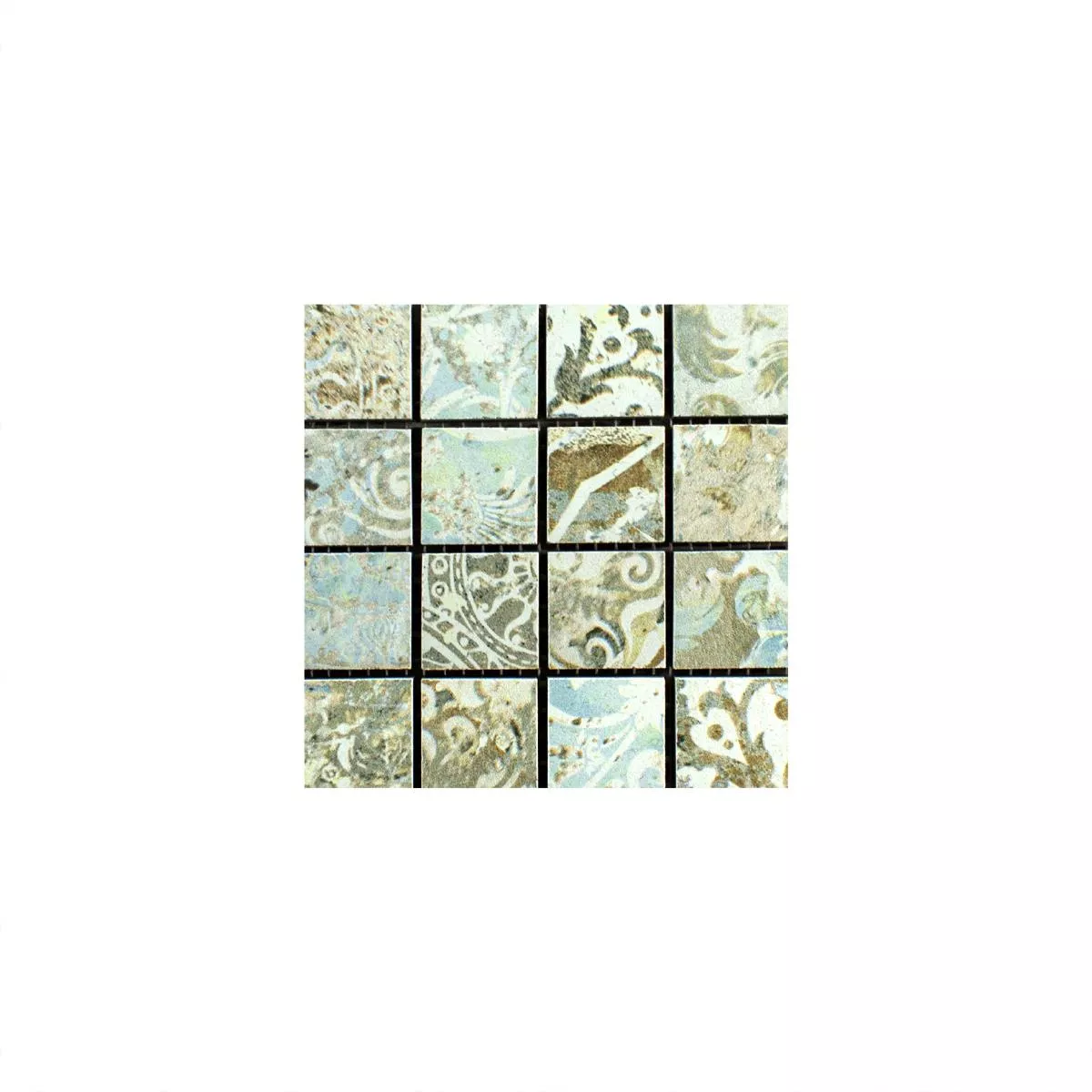 Mønster fra Keramisk Mosaikk Fliser Bellona Effekt Sterkt Farget