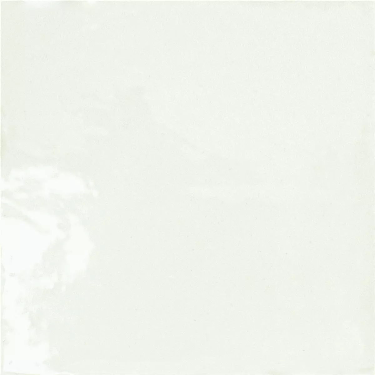 Muster von Wandfliesen Tamaris Eloy Glänzend Gewellt Weiß 13x13cm