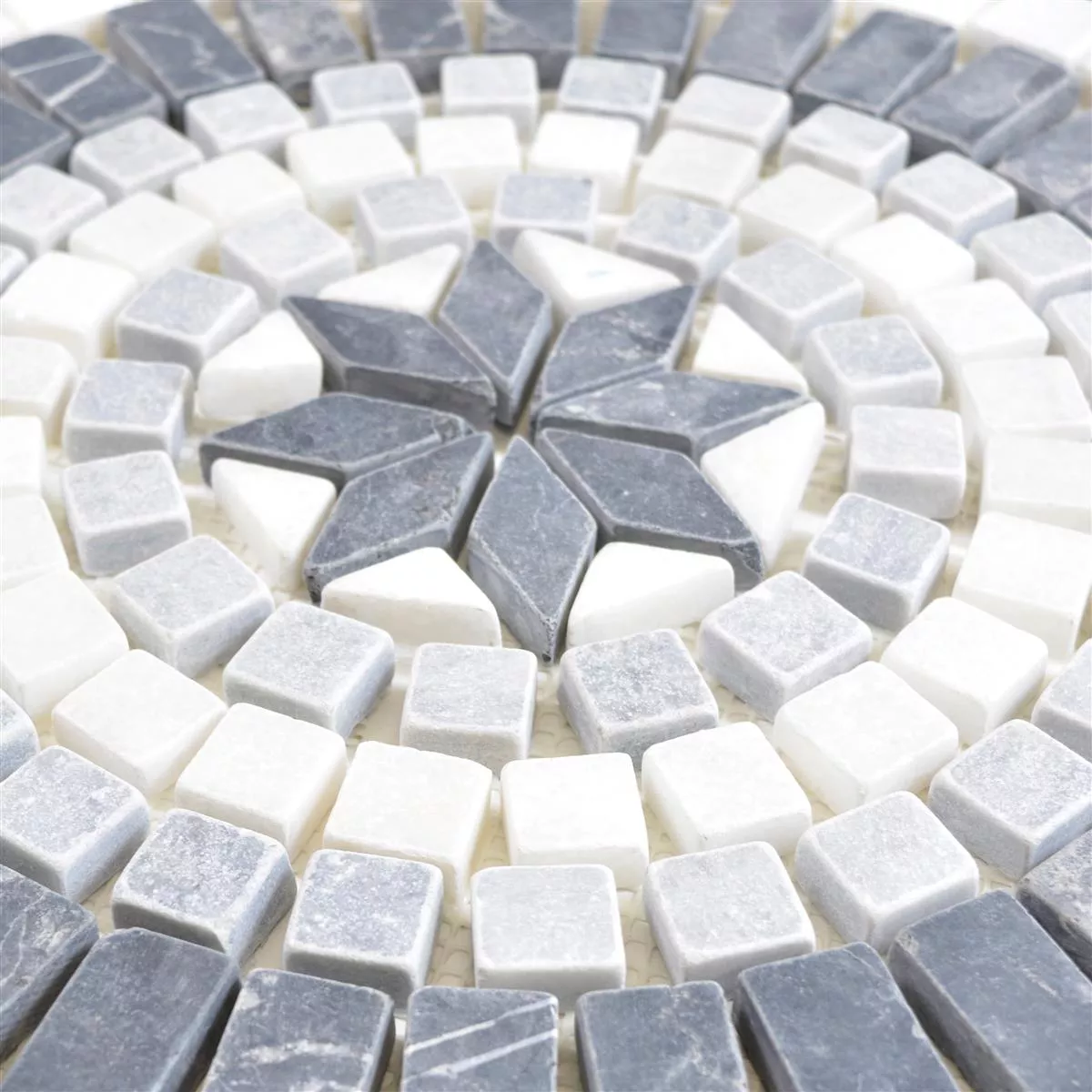 Prirodni Kamen Element Mozaika Frisco Crna Bijela Siva 61x61cm