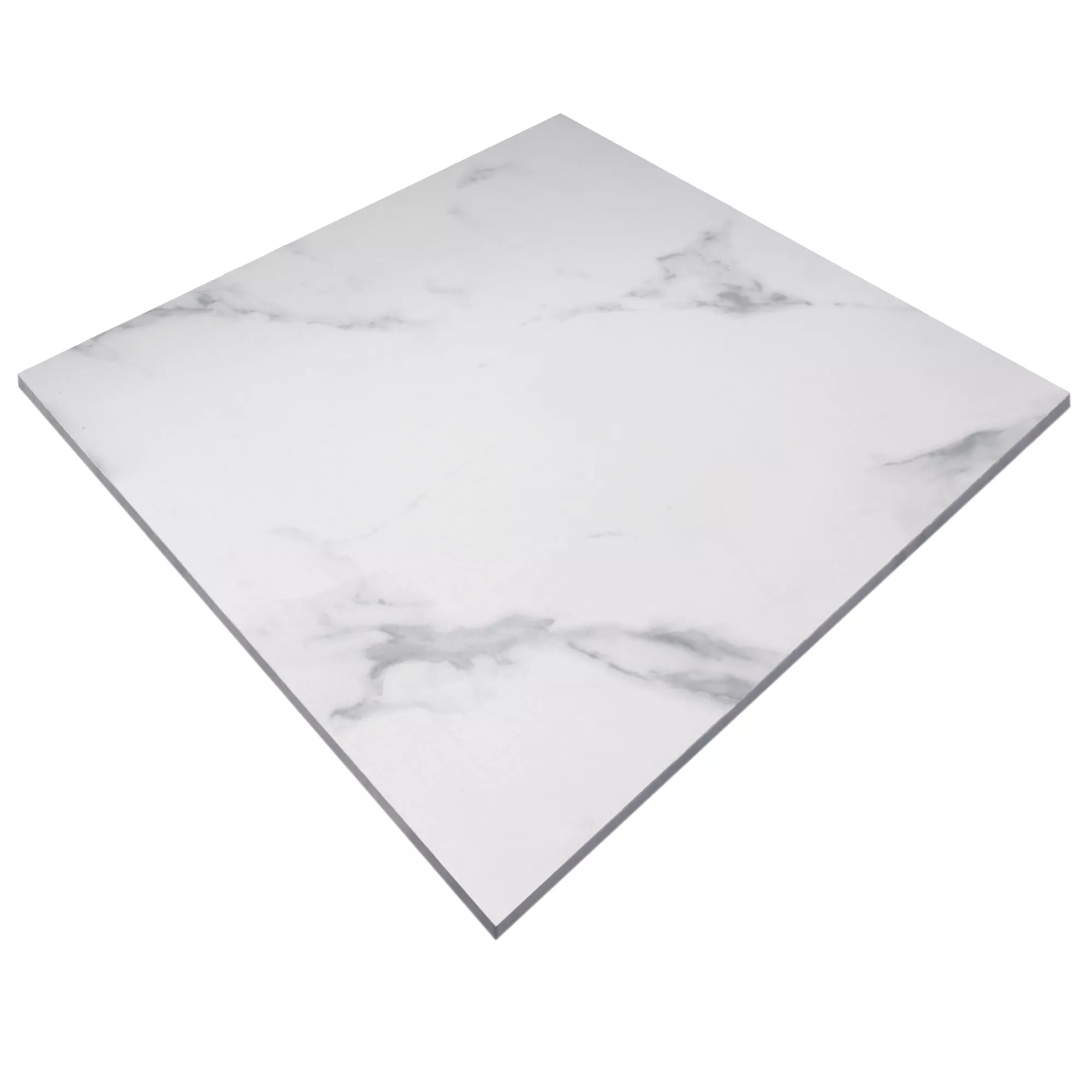 Sample Floor Tiles Marble Optic Himalaya White Polished 60x60cm