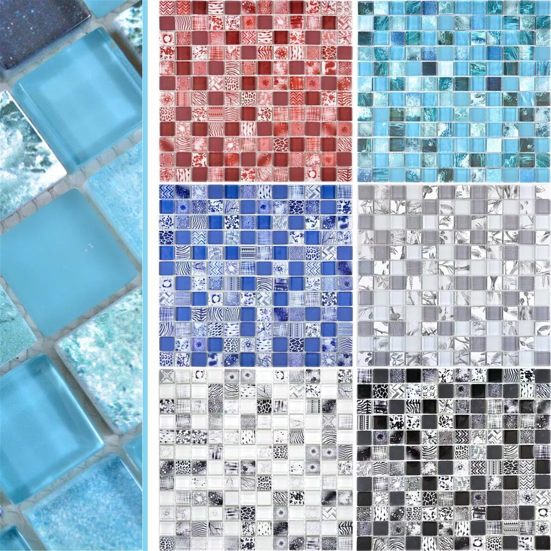 Mosaico De Vidro Azulejos Cornelia Óptica Retrô