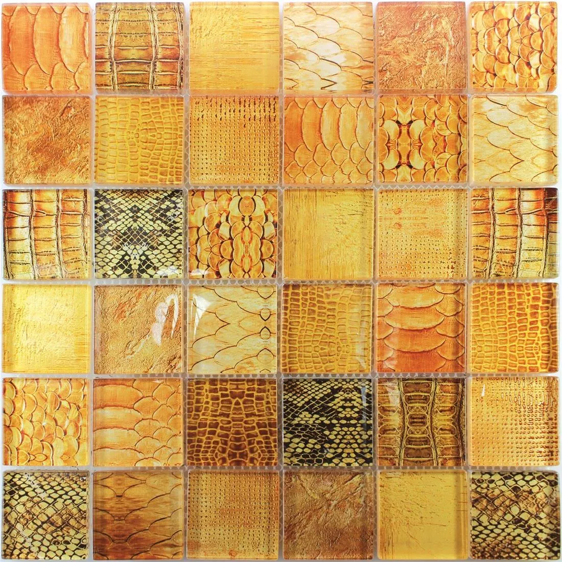 Mozaic De Sticlă Gresie Python Portocale