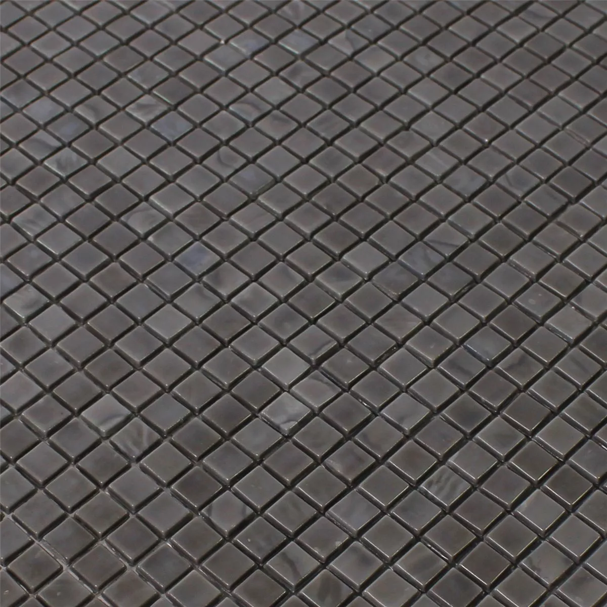 Mosaico Vetro Piastrella Graphit Uni