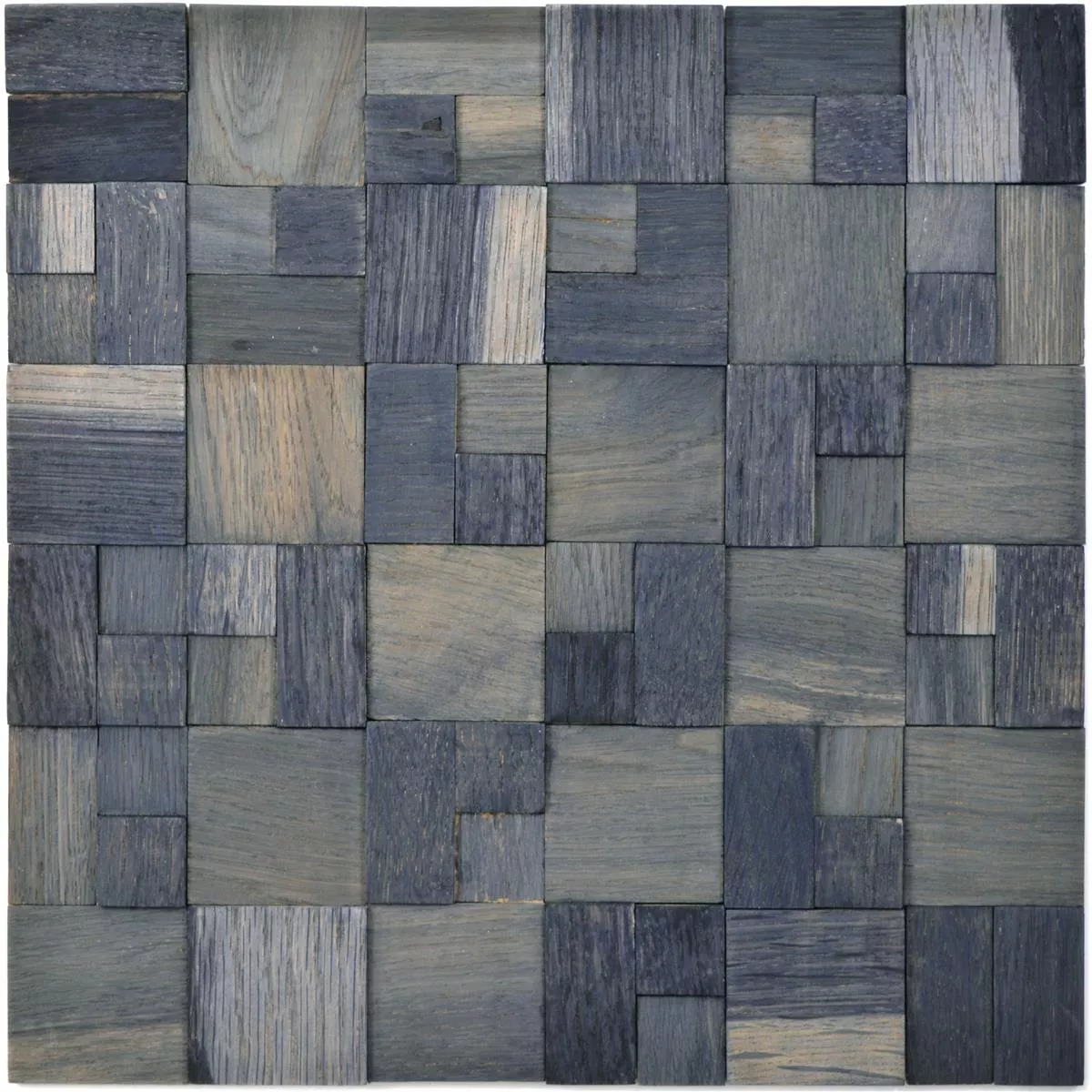 Sample Mosaic Tiles Wood Paris Self Adhesive 3D Dark Grey