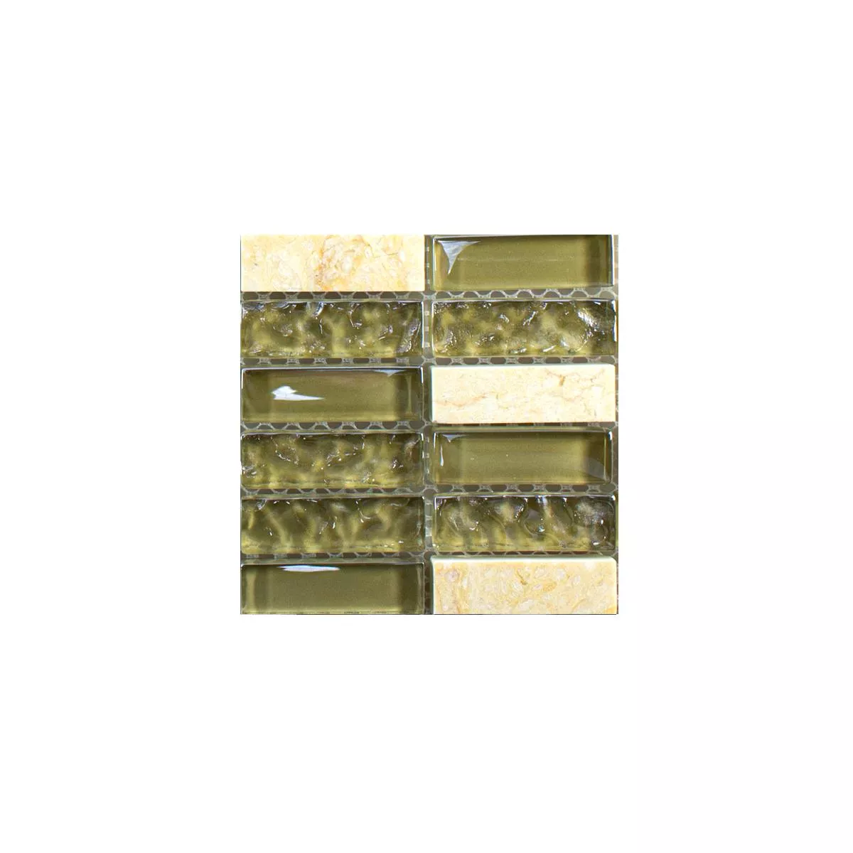 Prov Glas Natursten Mosaik Mantra Beige