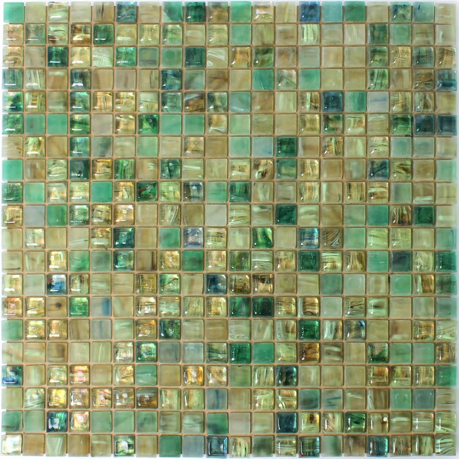 Muestra Cristal Piscina Azulejos De Mosaico Pergamon Verde