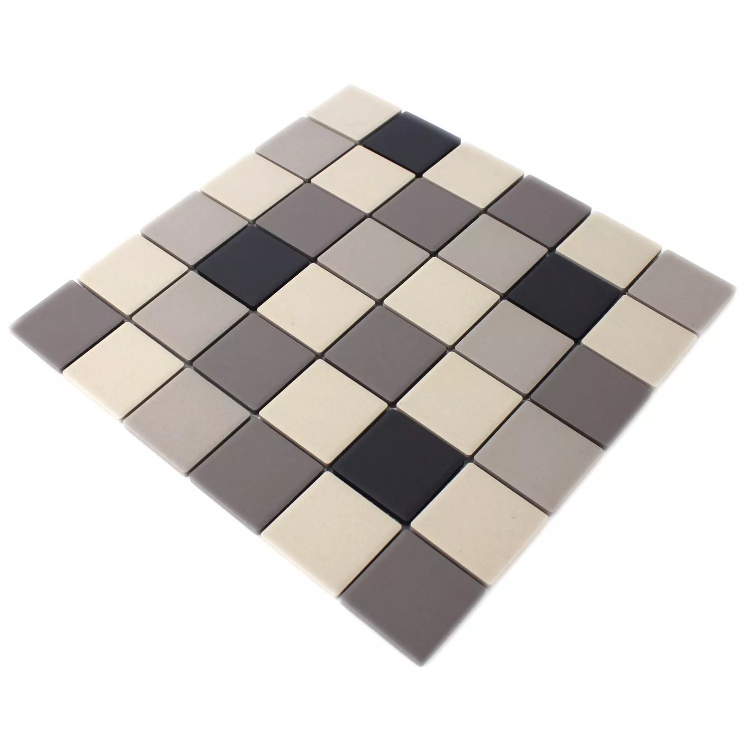Sample Mosaic Tiles Ceramic Grey Beige Non-Slip Unglazed