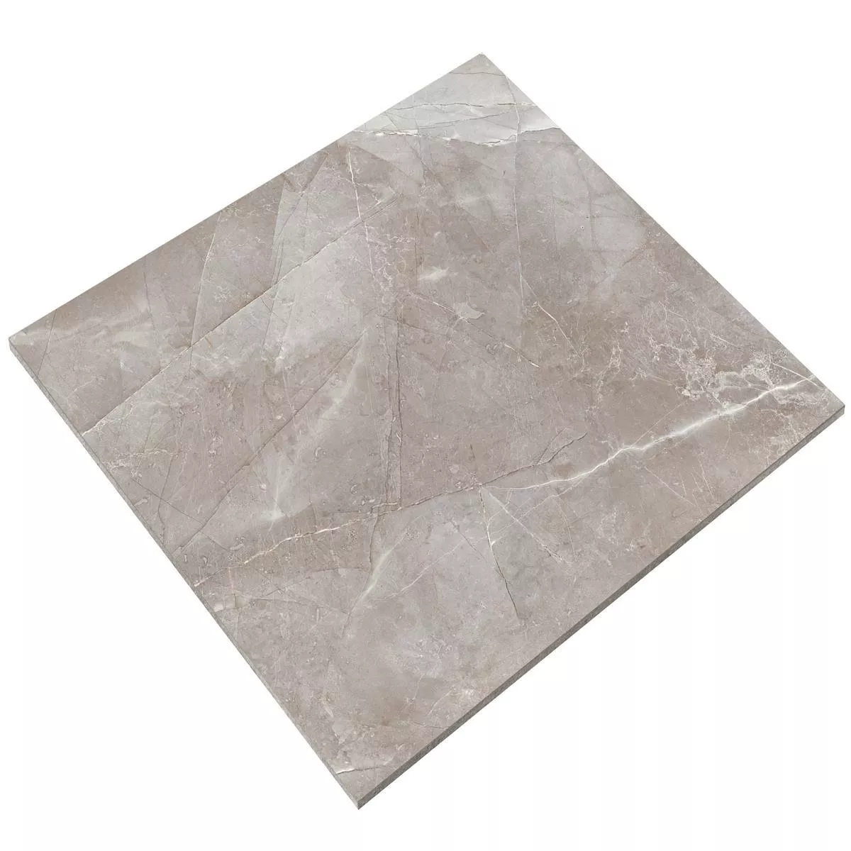 Floor Tiles XXL Lowland Polished Dark Grey 80x80cm