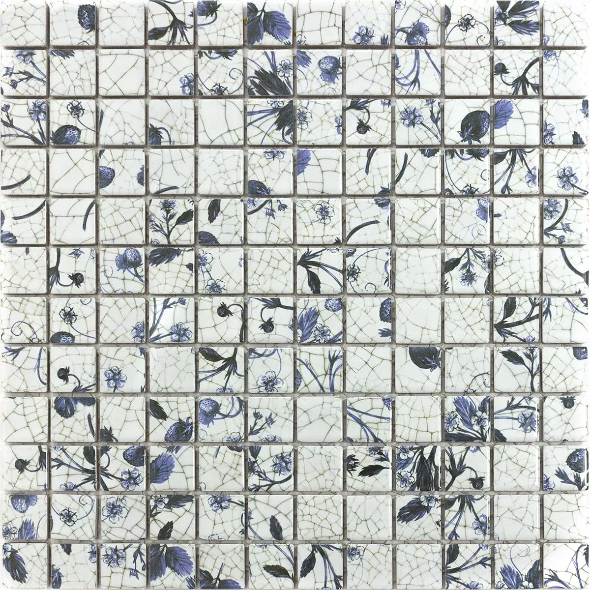 Ceramică Plăci De Mozaic Isabella Alb Albastru