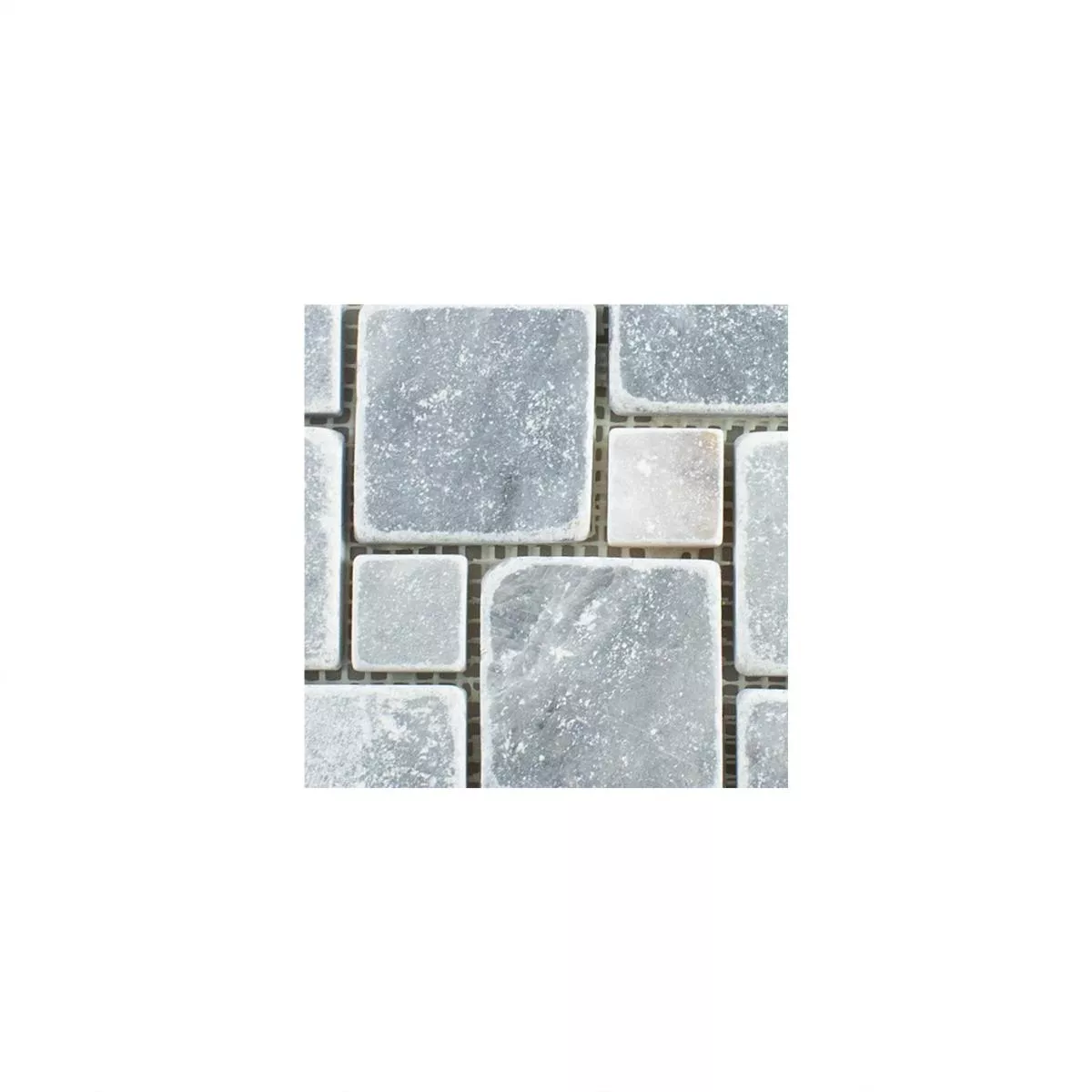 Prov Natursten Marmor Mosaik Kilkenny Ljusgrå