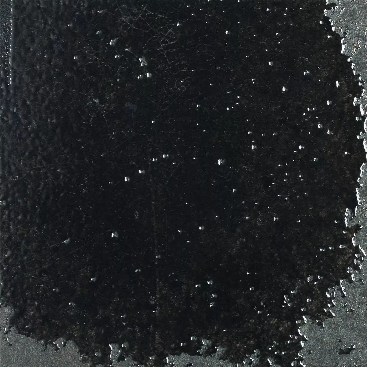 Wall Tiles Lara Glossy Waved 15x15cm Black