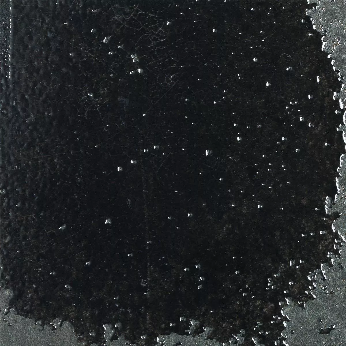 Carrelage Mural Lara Brillant Ondulé 15x15cm Noir Carrelage Mural Lara Brillant Ondulé 15x15cm Noir