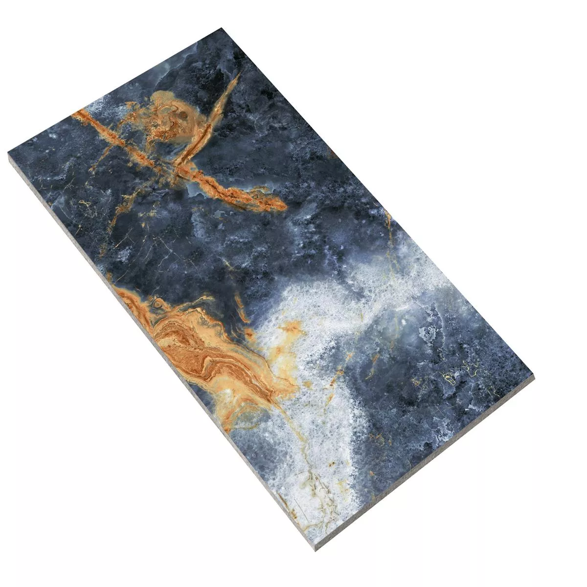 Πρότυπο Πλακάκι Δαπέδου Joliet Μπλε Χρυσός Αμεμπτος 60x120cm