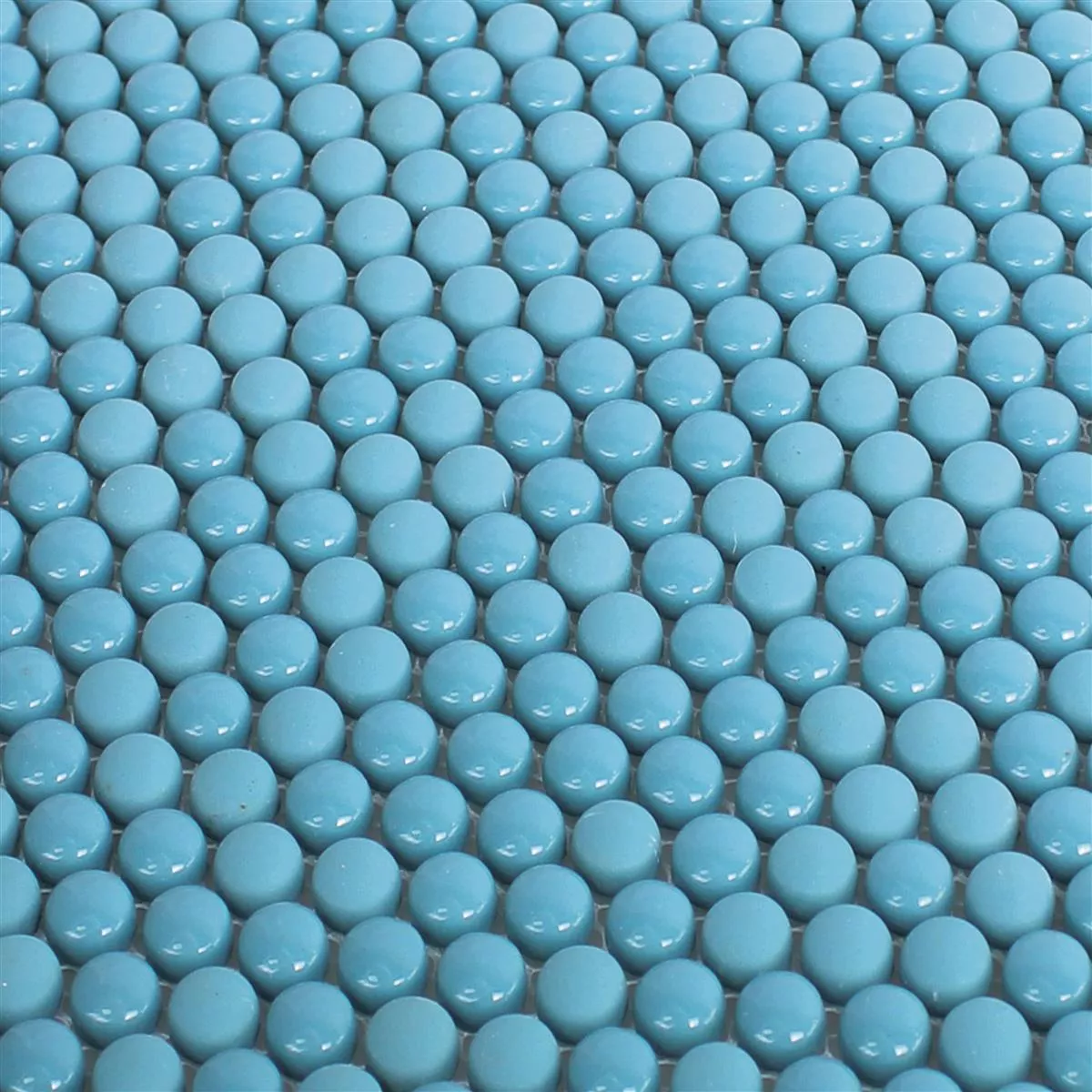 Mosaico De Vidro Azulejos Bonbon Em Volta Eco Azul