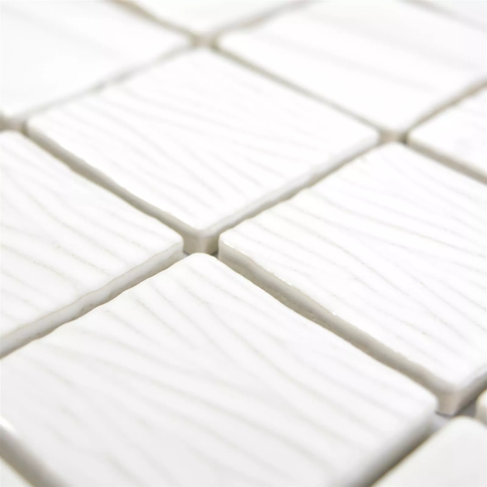 Keraaminen Mosaiikki Laatat Rokoko 3D Elegance Valkoinen
