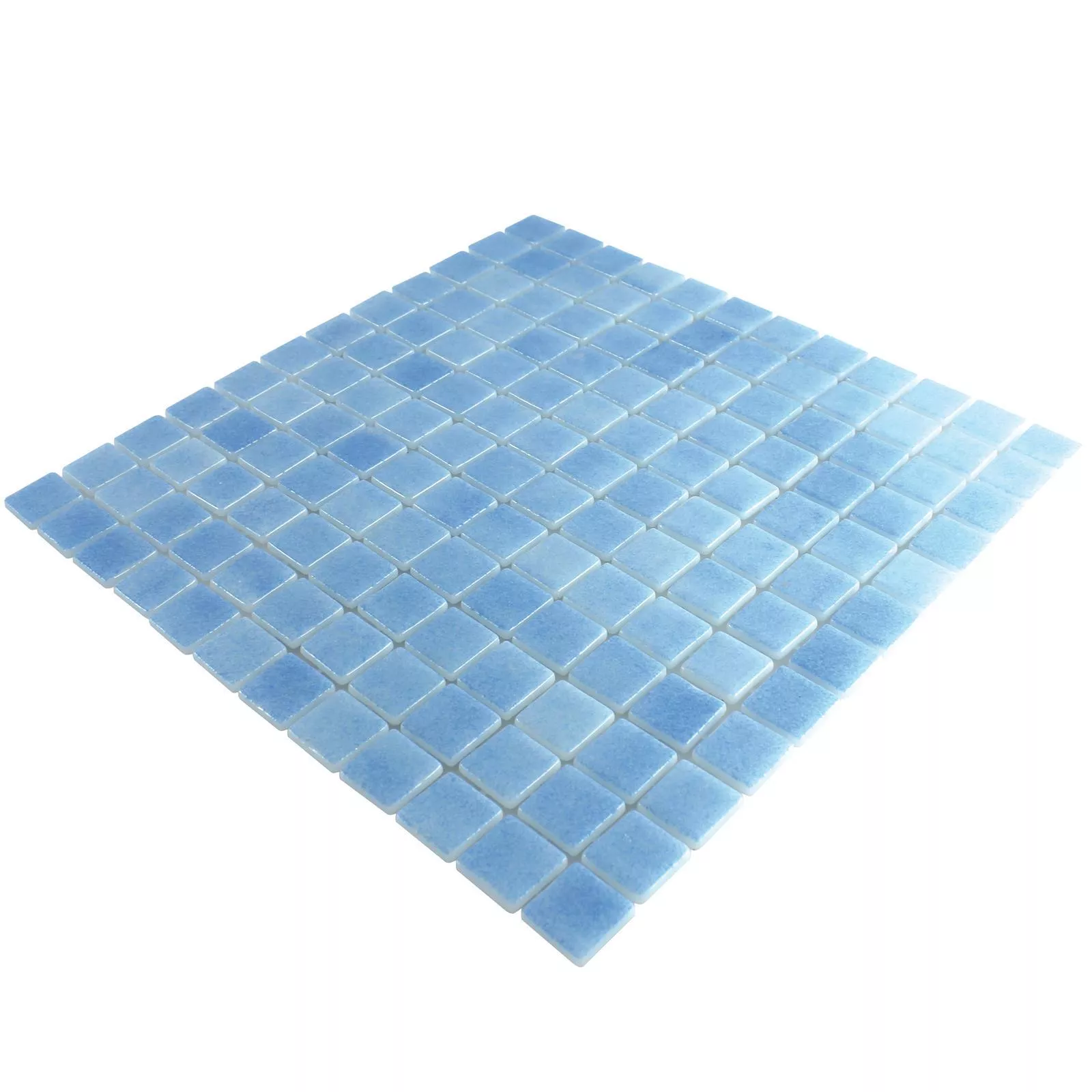 Verre Piscine Mosaïque Antonio Bleu Clair