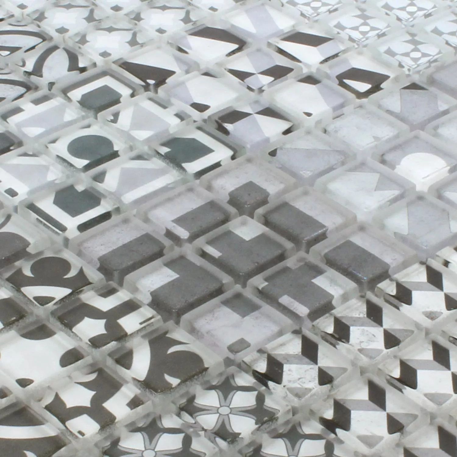 Mønster fra Mosaikkfliser Glass Inspiration Svart