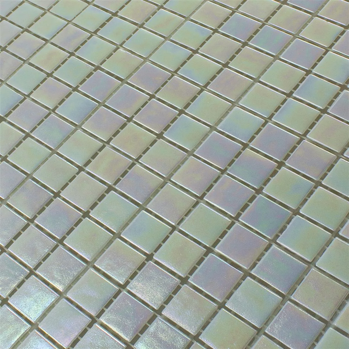 Glass Mosaic Nacre Effect Ingolstadt Blanc Square 15