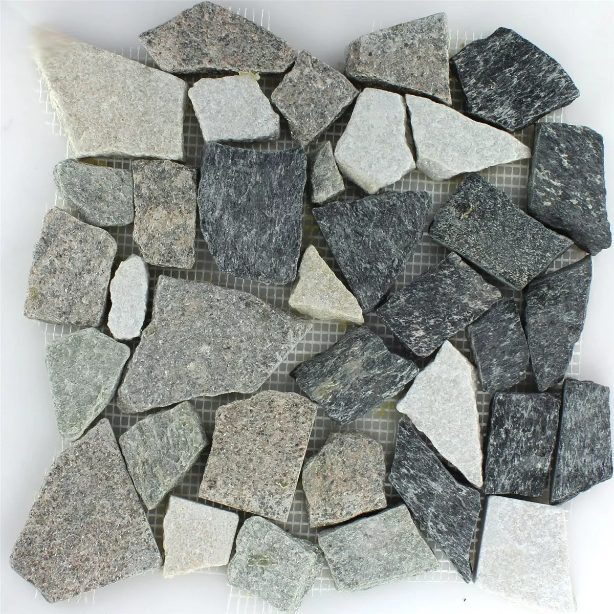 Mosaikkfliser Marmorbrudd Basalt