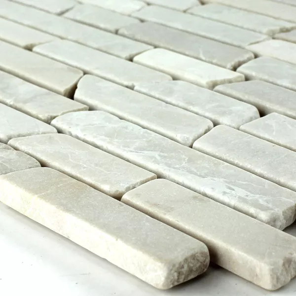 Sample Mosaic Tiles Marble Beige Sticks 