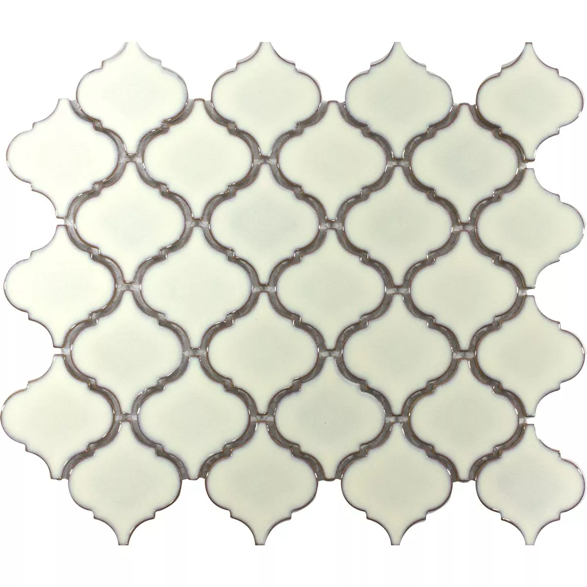 Uzorak Keramika Mozaik Pločice Asmara Arabesque Bijela