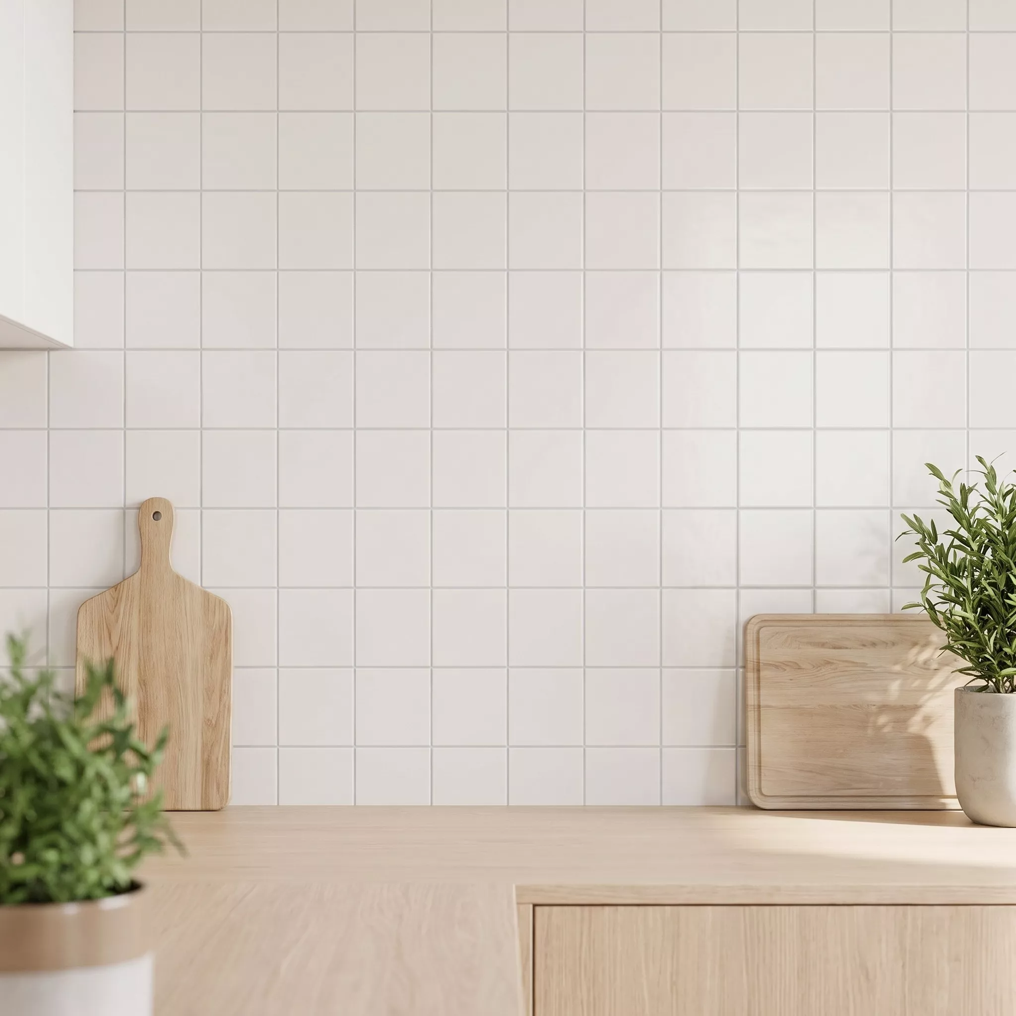 Metro tegel Grijs Mat 10x10 cm Zonder Facet Freyburg Perla