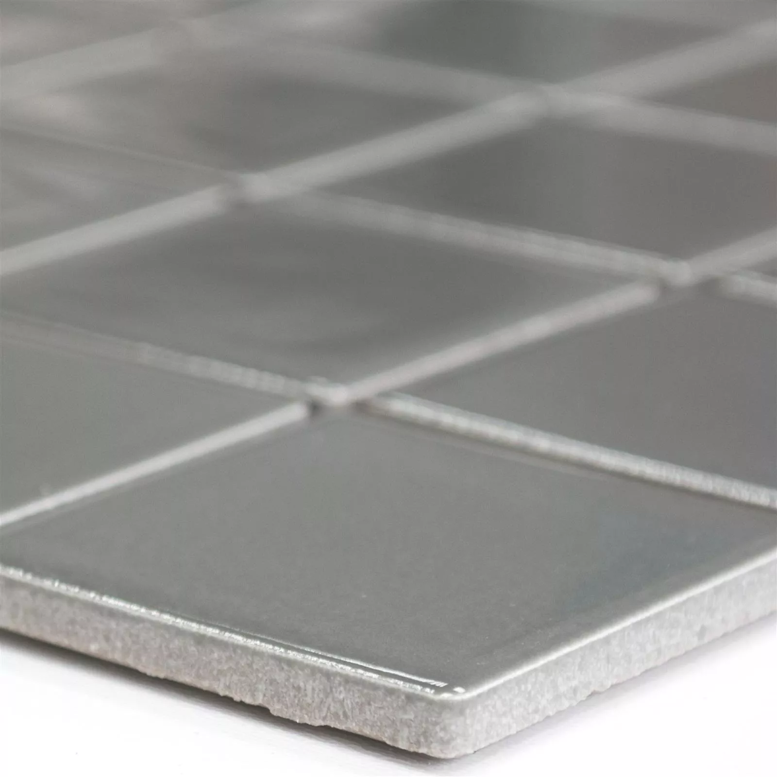 Ceramic Mosaic Tiles Adrian Grey Mat Square 48 Ceramic Mosaic Tiles Adrian Grey Mat Square 48