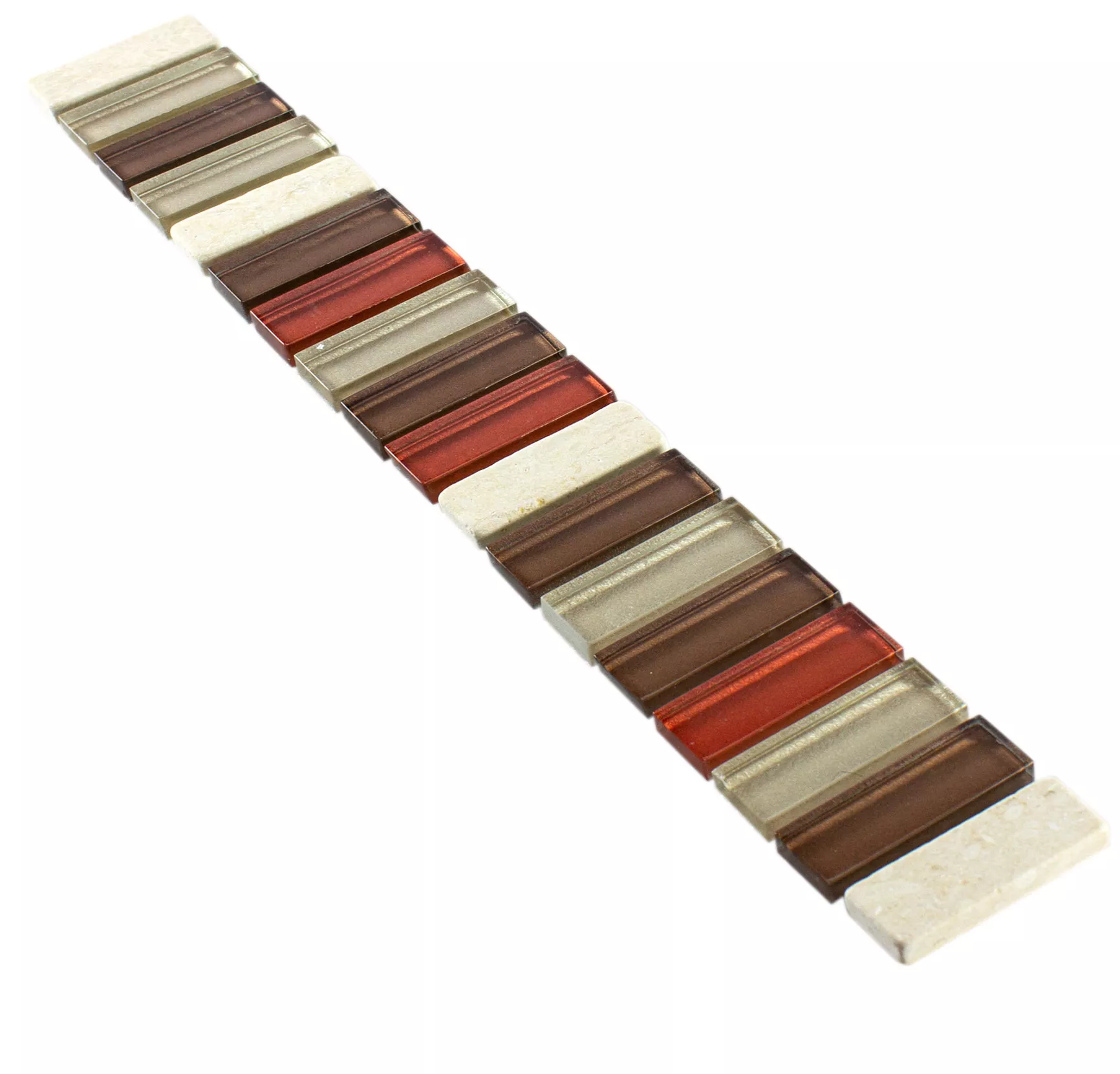 Glass Natural Stone Border Lawton Cream Bronze Glass Natural Stone Border Lawton Cream Bronze