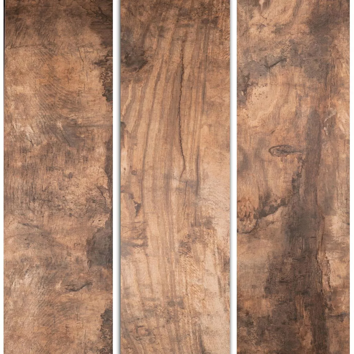 Podlahové Dlaždice Dřevěný Vzhled Global Hnědá 20x180cm