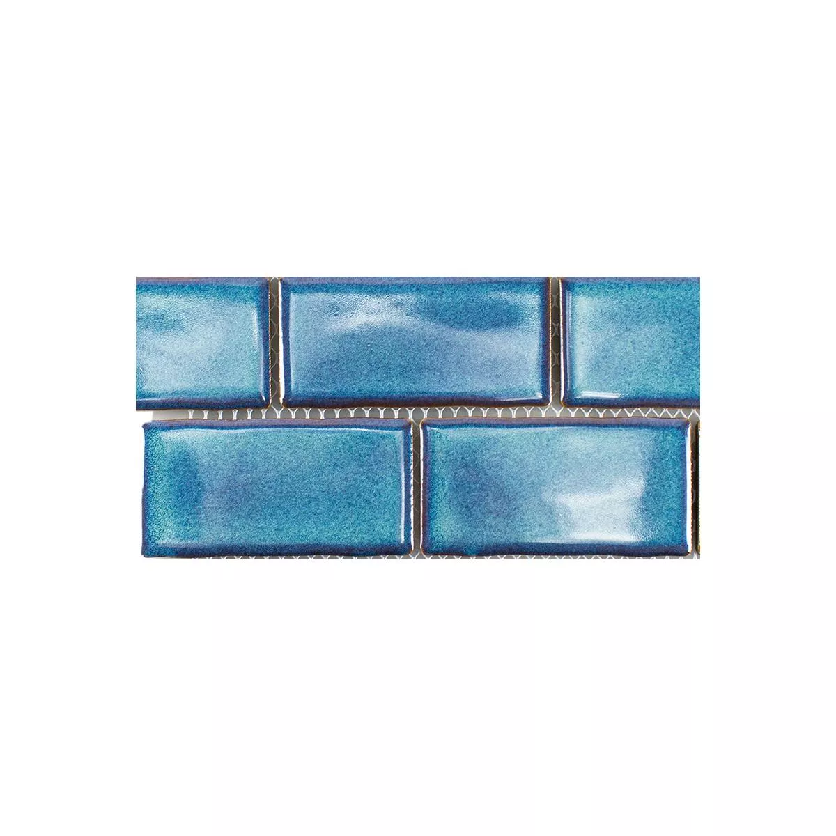 Kuvio osoitteesta Keramiikka Mosaiikki Laatat Florenz Käsintehty Sininen