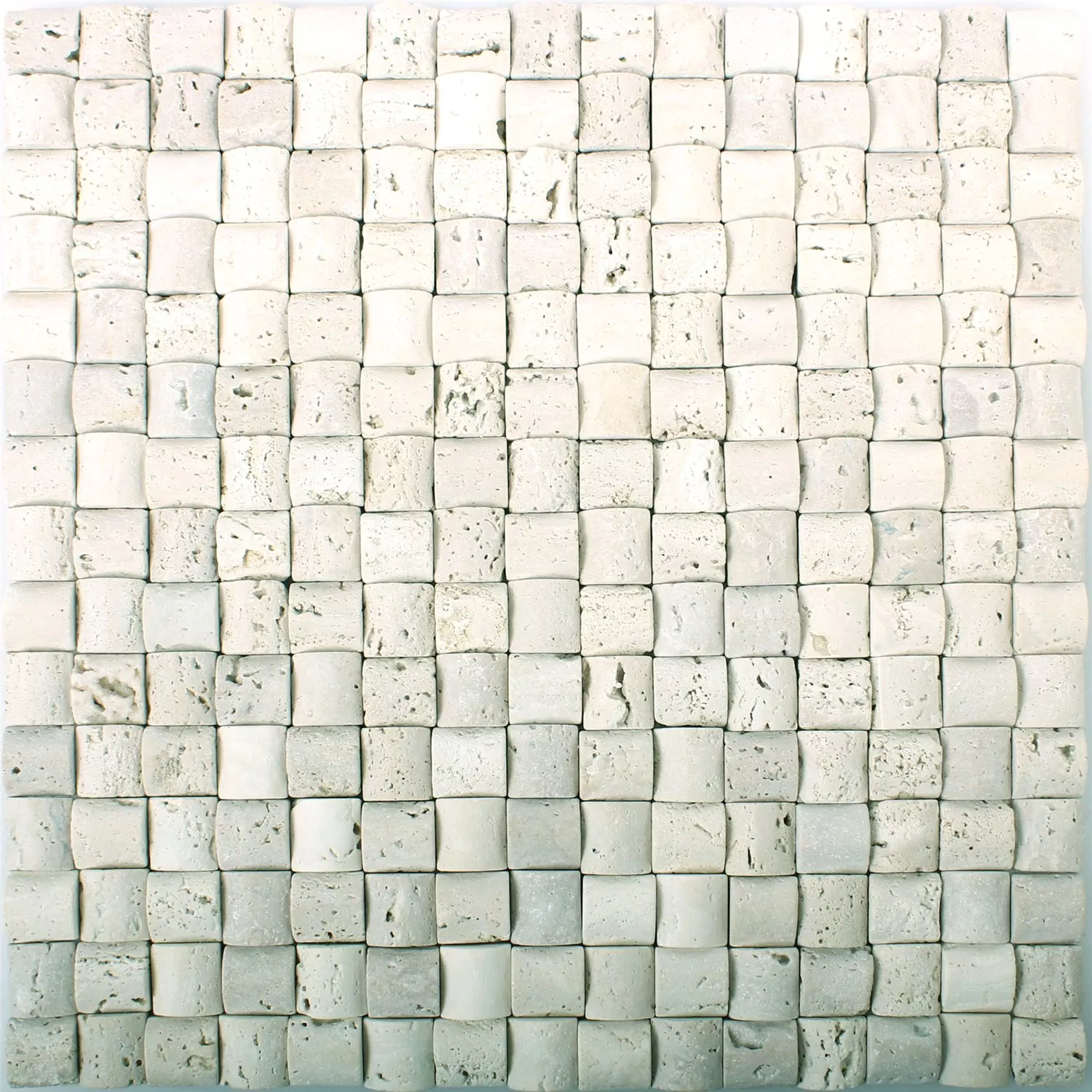 Természetes Kő Mozaik Csempék Travertin Galene Bézs 3D