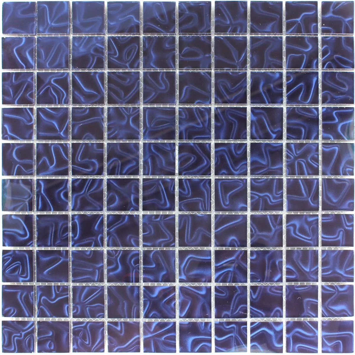 Muster von Mosaikfliesen Glas Calypso Blau